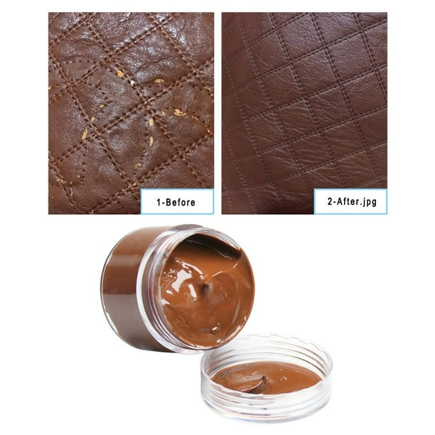 Crema de Reparación de Tinte de material cuero para Reparación de Arañazos, Roturas Y Agujeros de Quemaduras de material cuero para Restauración de Ta , Luz marrón Marrón claro Macarena Restaurador de color de LiceCraft