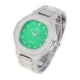 thumbnail image 4 of Blinged Out Oblong Case Metal Mens Watch w/Matching Blinged Out Bracelet Set - ST10235 DX MB, 4 of 4