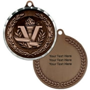 3rd Place Bronze Victory Award Sports School Medal Personalized Engravable Custom