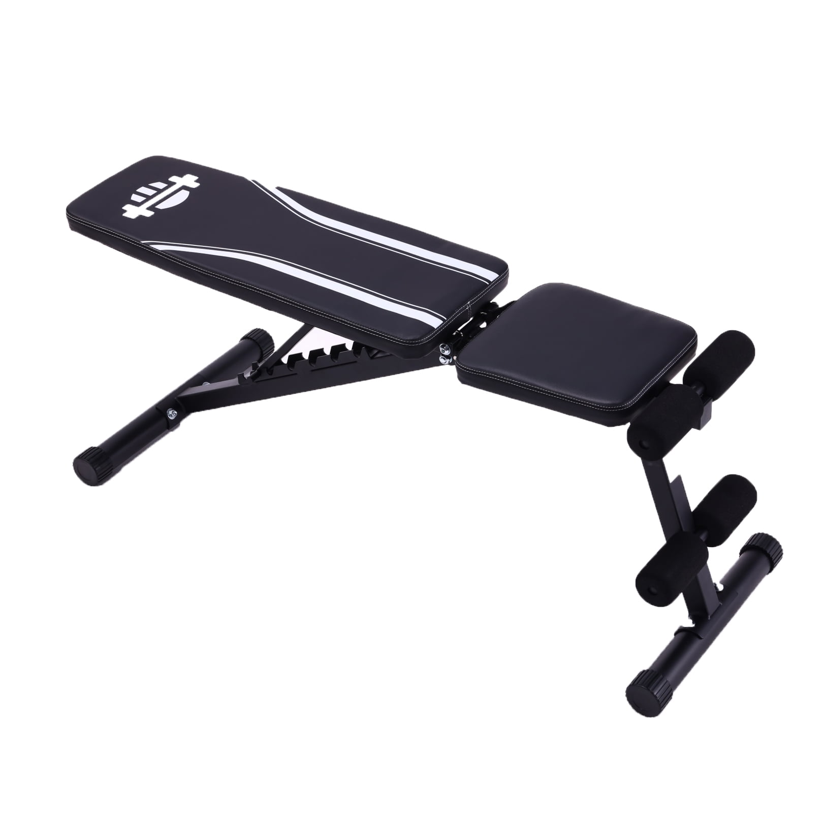 VIBESPARK 660LBS Foldable Weight Bench for Home Gym, Workout Bench Press with Fast 8 Adjustable Backrests, Incline/Flat/Decline Olympic Bench for Full Body Strength Training