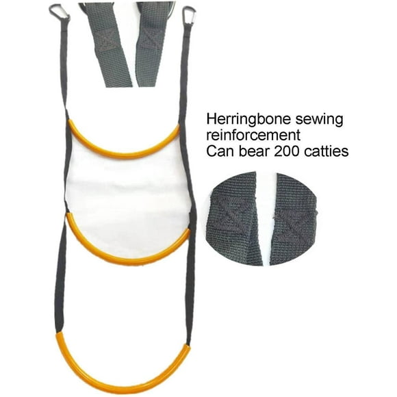 Boat Ladder - 3 Step Inflatable Rope Boat Ladder, Safe and Reliable Inflatable Boat Ladder, Boat Ladder for Dinghy, Kayak, Motorboat