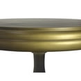 thumbnail image 4 of Contemporary Home Living Pedestal-Style Metal Accent Table - 24" - Antique Brass, 4 of 4