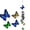 Blue, variant on Outdoor Chimes - 35" Metal Art Butterfly Birds Owls Large Wind Chimes for Patio Porch Pathway Home Balcony Farmhouse, Wind Chime Bell Gift for July 4th, Birthday, Housewarming,Brown,Hummingbird