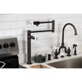 thumbnail image 3 of Kingston Brass KS4705PX Metropolitan Deck Mount Pot Filler Faucet, Oil Rubbed Bronze, 3 of 9
