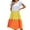 Yellow, variant on Bigersell Elegant Dresses for Women Evening Party Women's Fashion Casual Short Sleeve Colorblock Summer Round Neck Beach Dress Female Dresses Wedding Guest Regular Midi Dresses, Style 24521, Blue M