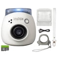 thumbnail image 1 of Cámara digital FUJIFILM INSTAX PAL Fuji, color blanco lechoso, con funda personalizada y paquete de accesorios para tarjetas de memoria de 32 GB, 1 of 5