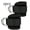 Black, variant on 2Pcs Adjustable D-Ring Fitness Ankle Straps, Padded Cable Machine Ankle Cuffs (Multicolor)
