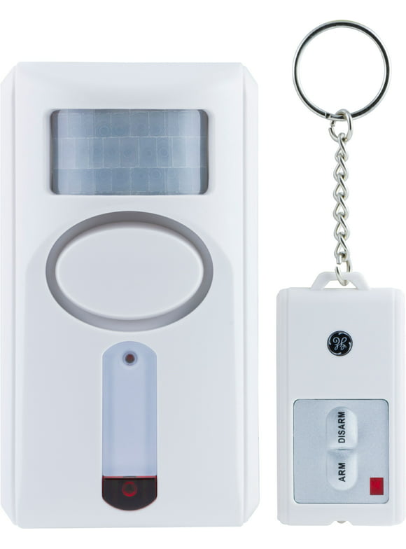 GE Wireless Motion Sensor Alarm With Key Chain Remote 51207