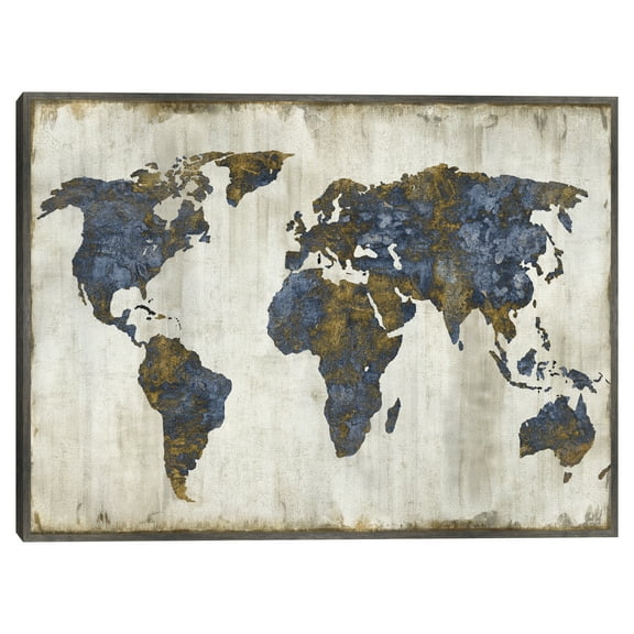 The World I by Russell Brennan Framed Canvas Art Print