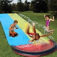 thumbnail image 2 of Water Slide Summer Kids Dual Racing Slide Outdoor PVC children PVC slide; dual Sliding Toy for Water Park Lawn Backyard, 2 of 9
