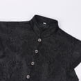 thumbnail image 6 of Men's Renaissance Tudor Vest Costume Medieval Ren Faire Jerkin Vest Vintage Brocade Jacquard Waistcoat for Halloween, 6 of 8