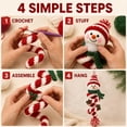 thumbnail image 3 of KRONDO Crochet Christmas Spiral Ornament DIY Kit, 3D Christmas Hanging Decor with Soft Yarn & Ergonomic Hook for Beginner Crafters, 3 of 10