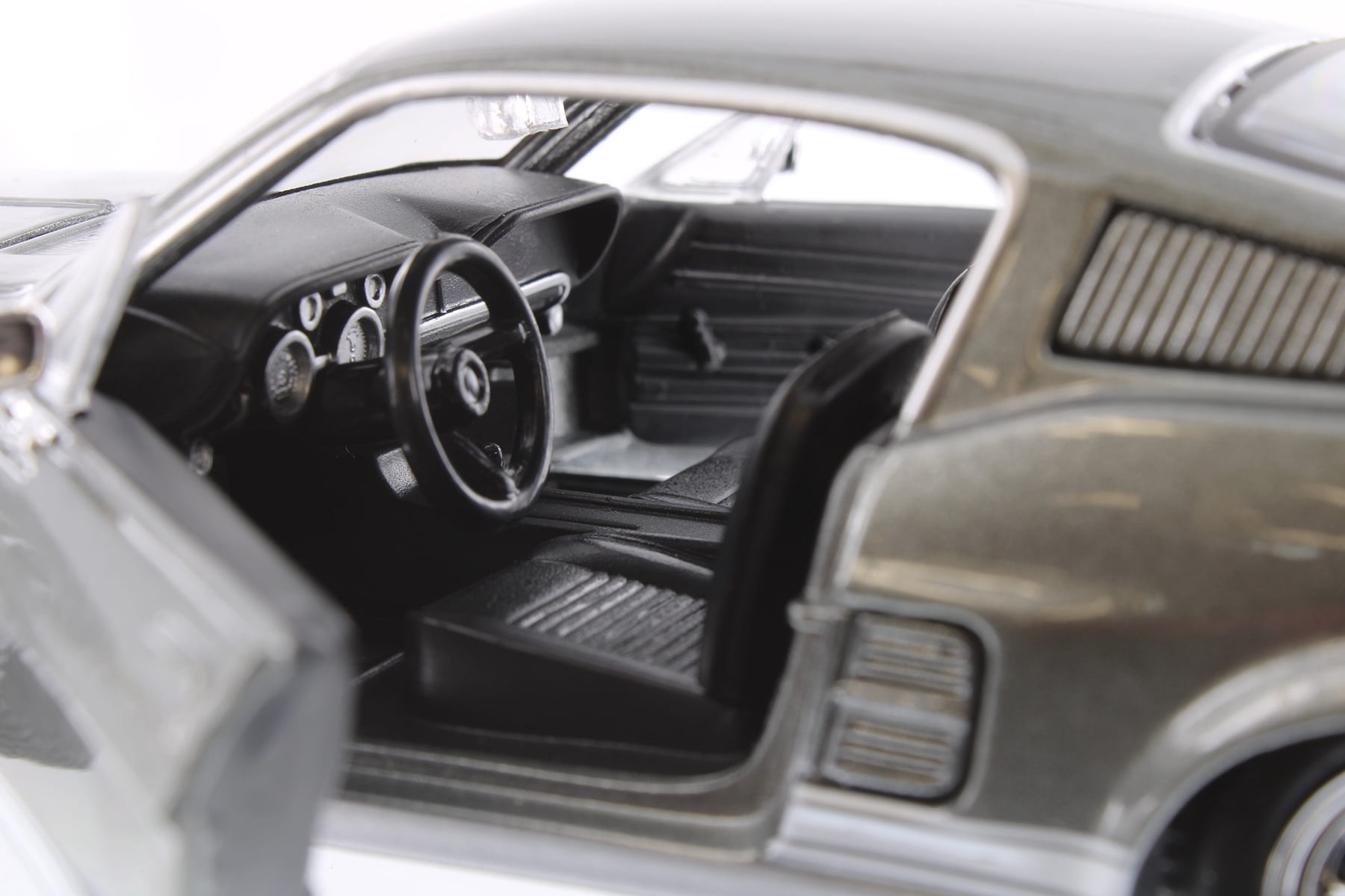 1967 Ford Mustang GT-500 Hard Top, Gray - Showcasts 37260 - 1/24 Scale Diecast Model Toy Car