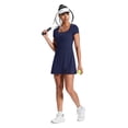 thumbnail image 6 of Ronuti Womens Athletic Dresses for Women Tennis Dresses Square Neck Built in Shorts Pockets Short Sleeve Golf Workout Active Dress, 6 of 10