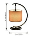 thumbnail image 5 of Kiven Modern Plug in Table Lamp, Dimmable Desk Lamp with Fabric Lampshade, Nightstand Lamp Plug in with Remote Control, 1-Light, 5 of 7