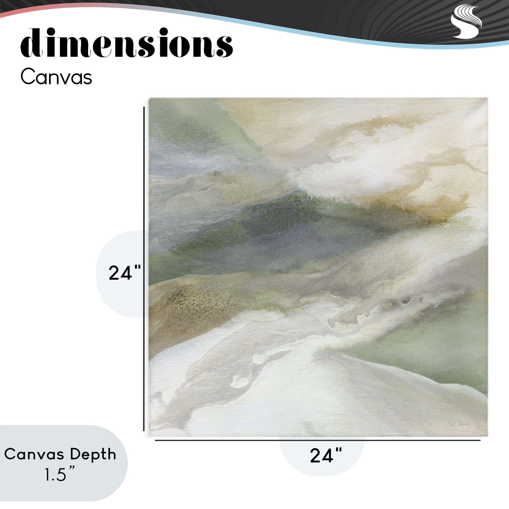Stupell Industries Serene Mist Over Rolling Fields Canvas Wall Art, design by Carol Robinson