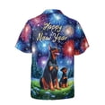 thumbnail image 2 of Happy New Year Doberman Pinscher Family Cheer Winter Midnight Firework Hawaiian Shirt Breathable Summer Unisex Merch Doberman Dog Lover Gifts - 02025, 2 of 6