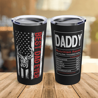 TERMO PAPA 30oz Stainless Tumbler Coffe Mug Father's Day Gift Custom Cup  Termo Dia Del Padre Silver and White Permanent Ink. 