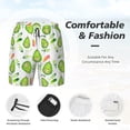 thumbnail image 3 of KLL Kawaii Avocado for Mens Swim Trunks Quick Dry Swim Shorts with Built-in Compression Liner Funny Swimwear Bathing Suits-Medium, 3 of 6
