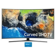 Angle View: Samsung 65" Class Curved 4K (2160P) Smart LED TV (UN65MU7500FXZA) with $50 Gift Card