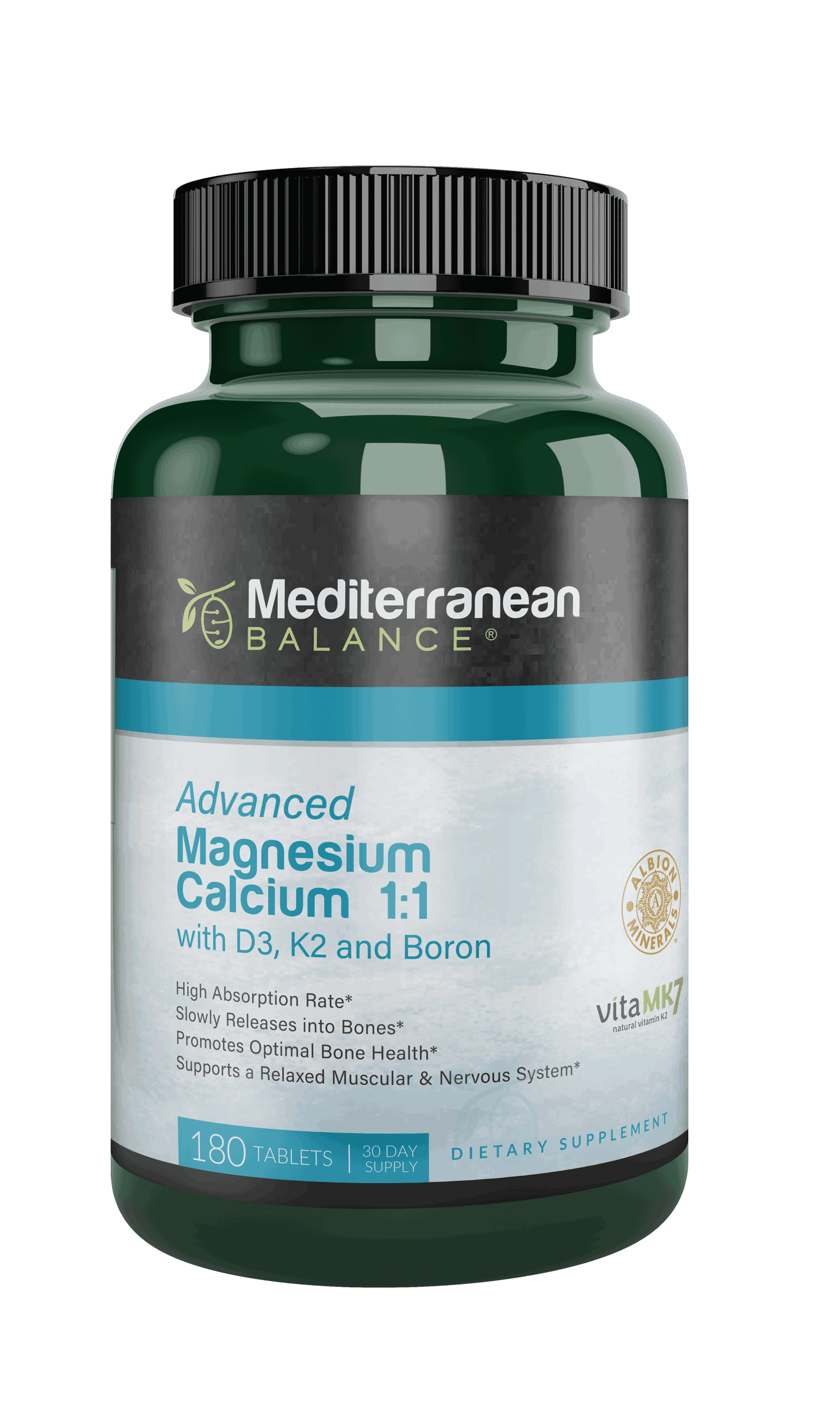 Mediterranean Balance MAGNESIUM, CALCIUM, K2, D3ADVANCED