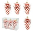 thumbnail image 2 of 3PCS Christmas Glass Pinecone Ornaments Fall Hanging Pine Cone Painted Glass Ornaments Glitter Xmas Hanging Ornaments for Xmas Tree DIY Crafts Fall Thanksgiving Day Decoration 4IN, 2 of 6