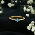 thumbnail image 3 of Rosec Jewels Baguette Shape London Blue Topaz Promise Ring in East West Style (AAA Grade), 18K Yellow Gold, US 12.50, 3 of 8