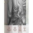 thumbnail image 3 of Dinosaurs Boy Sheer Curtains for Living Room Bedroom Gray Funny Cartoon Forest Animals Sheer Curtains 108 Inch Long 2 Panels Set Light Filtering Curtain Window Treatments Drapes for Dining Room, 3 of 6