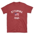 thumbnail image 1 of Ottumwa Iowa Patriot Men's Cotton T-Shirt, 1 of 1