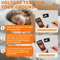 thumbnail image 5 of Grounding Sheets for All Mattress Sizes, Grounding Mat for Bed 10% Silver Fiber+90% Organic Cotton Grounding Sheets Sleeping Earth Grounded Mat, with Cord，59.8"x80", White, 5 of 9