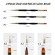 thumbnail image 2 of 3 bolígrafos para dibujar uñas, pincel para pintar uñas de doble punta, acrílico, redondo, plano, pintura, delineador, herramientas para uñas, 2 of 5