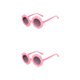 thumbnail image 3 of Qarigey Gafas ópticas, gafas de girasol, adorables accesorios de ropa de moda para niños pequeños con marco adecuado, rosa y gris rosa gris 2piezas Qarigey CBP277785, 3 of 6