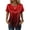 Red, variant on BOMYJESK Womens Tops Short Sleeve Crew Neck Gradient Tee Shirts Dressy Casual Fashion Silk Blouses 2026 Summer Loose Fit Tunic Top Blue L
