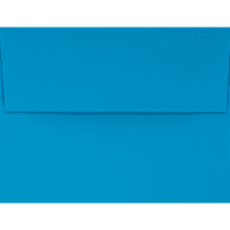 LUXPaper A4 Invitation Envelopes, 4 1/4 x 6 1/4, 80 lb. Pool Blue, 50 Pack