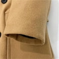 thumbnail image 7 of Boys' Woolen Trench Coat (2-15 Years) Quilted Double-Breasted Lapel Jacket Warm Winter Casual Outerwear with Pockets, 7 of 7