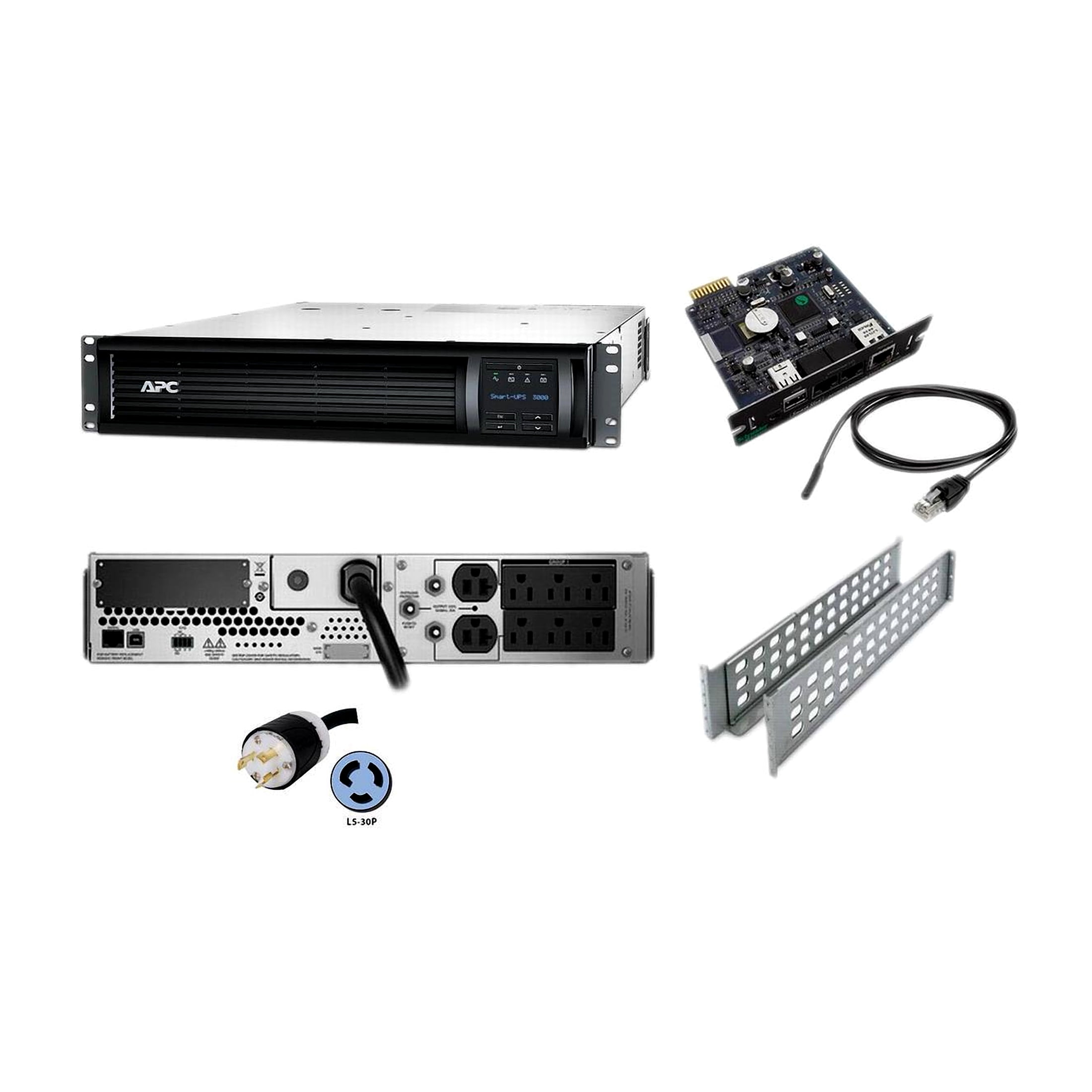APC Smart-UPS 3000VA LCD RM 2U 120V with Network Card
