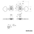thumbnail image 2 of fastboy Bass String Tuner Open Gear String Tuner Machine Music Instrument Accessories No.02, 2 of 8