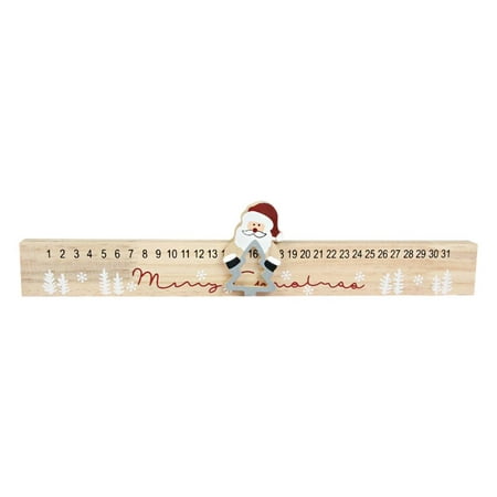Desk Christmas Wooden Advent Calendar Xmas Ruler Cute Walmart Canada