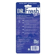 Dr. Fresh Brand Kids Toothbrush with Non-Slip Handle, Tongue Cleaner, Soft Bristles, 5 Count