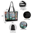 thumbnail image 2 of FORMRS Canvas Laptop Tote Bag for Women with 15.6" Computer Compartments Shoulder Handbag, Pink Door, 2 of 7