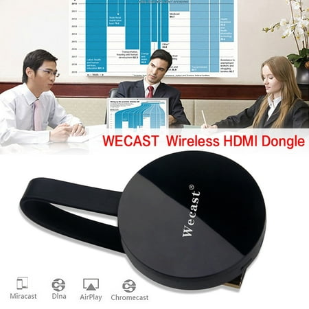 WECAST TV Stick for Netflix and Youtube Mirroring 1080P HDMI WIFI Miracast Airplay DLNA TV