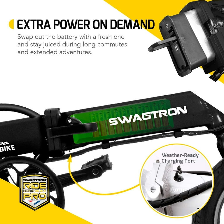 Swagtron Swagcycle EB5 Pro Plus Lightweight Aluminum Folding