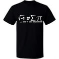 thumbnail image 2 of OXI T-Shirt - I Ate Some Pi Day It Was Delicious Math, Basic Casual T-Shirt for Men's and Women Fleece T-Shirt Short Sleeve - Black Small, 2 of 3