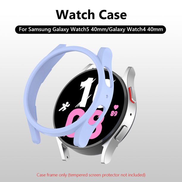 Estuche Para Reloj Inteligente Accesorios de reemplazo de la cubierta de parachoques de PC dura Carcasa de parachoques para Galaxy Watch4 40 mm Likrtyny Para estrenar