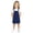 F253-Dark Blue, variant on FYDUU Girls Dresses Solid Color Sleeveless Casual Overalls Dress Everyday School Outfits Kids Adjustable Strap Suspenders Dress 6-7 Years
