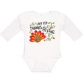 thumbnail image 3 of Inktastic My First Thanksgiving Cute Turkey Boys or Girls Long Sleeve Baby Bodysuit, 3 of 5