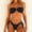 Black, variant on Bikinis Women 2 Piece Womens Bathing Suit Lace up Triangle O Ring Halter Sleeveless Split Bathing Suits Summer Solid Color Stylish Lady Beach Travel Swimwear Blue XL