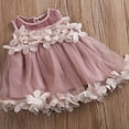 thumbnail image 2 of Bébé Fille Princesse Demoiselle d'Honneur Pétale Tulle Robe de Soirée Robes d'Été, 2 of 3