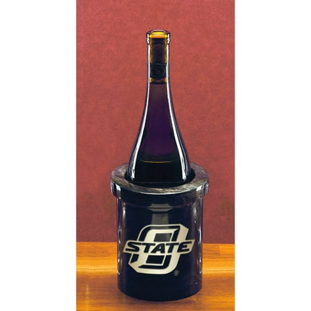 NCAA - Oklahoma State Cowboys Black Marble Wine Chiller