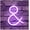 &, variant on LED Neon Letter Lights, LED Neon Night Light Wall Decorative Night Light for Kids Bedroom Battery Powered Purple